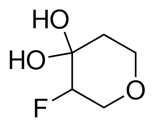 3-Fluoro-4,4-dihydroxy-tetrahydropyran