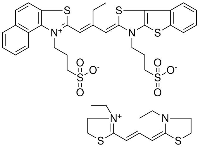 3-ETHYL-2-[(1E,3E)-3-(3-ETHYL-1,3-THIAZOLIDIN-2-YLIDENE)-1-PROPENYL]-4,5-DIHYDRO-1,3-THIAZOL-3-IUM 3-((2Z)-2-{(2E)-2-ETHYL-3-[1-(3-SULFONATOPROPYL)NAPHTHO[1,2-D][1,3]THIAZOL-1-IUM-2-YL]-2-PROPENYLIDENE}[1]BENZOTHIENO[2,3-D][1,3]THIAZOL-3-YL)-1-PROPANESULFONATE