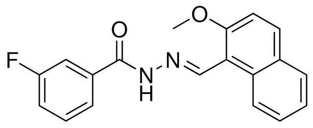 3-FLUORO-BENZOIC ACID (2-METHOXY-NAPHTHALEN-1-YLMETHYLENE)-HYDRAZIDE