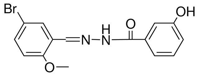 3-HYDROXYBENZOIC ACID (5-BROMO-2-METHOXYBENZYLIDENE)HYDRAZIDE