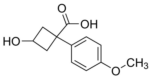 3-Hydroxy-1-(4-methoxyphenyl)cyclobutanecarboxylic acid