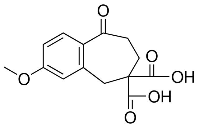 3-METHOXY-9-OXO-5,7,8,9-TETRAHYDRO-BENZOCYCLOHEPTENE-6,6-DICARBOXYLIC ACID