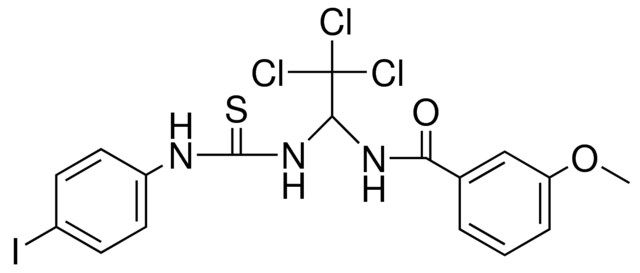 3-METHOXY-N-(2,2,2-TRICHLORO-1-(3-(4-IODO-PHENYL)-THIOUREIDO)-ETHYL)-BENZAMIDE