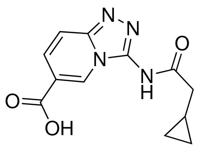 3-[(Cyclopropylacetyl)amino][1,2,4]triazolo[4,3-<i>a</i>]pyridine-6-carboxylic acid