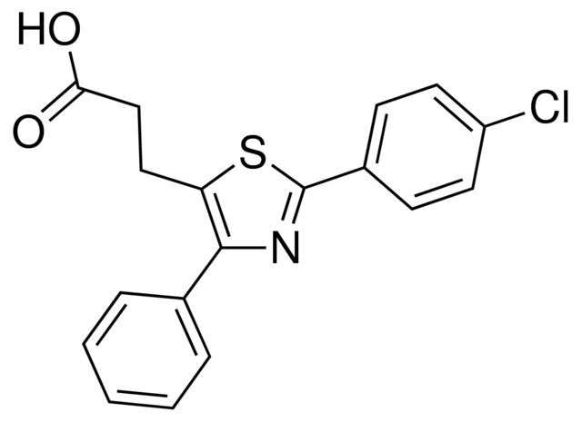 3-[2-(4-chlorophenyl)-4-phenyl-1,3-thiazol-5-yl]propanoic acid