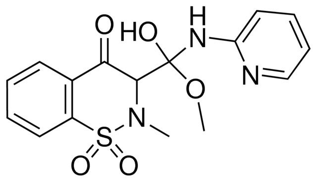 3-[HYDROXY(METHOXY)(2-PYRIDINYLAMINO)METHYL]-2-METHYL-2,3-DIHYDRO-4H-1,2-BENZOTHIAZIN-4-ONE 1,1-DIOXIDE