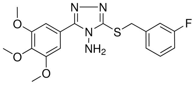 3-((3-FLUOROBENZYL)THIO)-5-(3,4,5-TRIMETHOXYPHENYL)-4H-1,2,4-TRIAZOL-4-YLAMINE