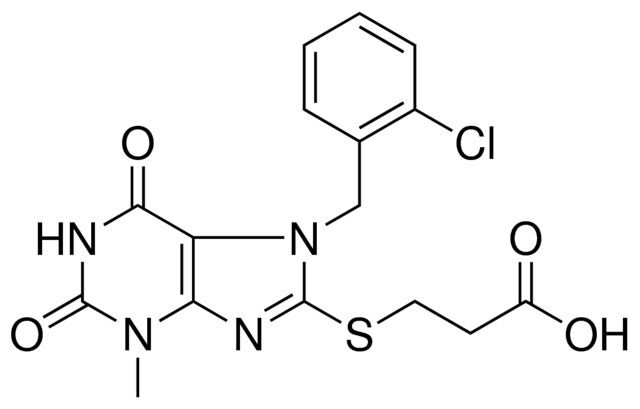 3-{[7-(2-CHLOROBENZYL)-3-METHYL-2,6-DIOXO-2,3,6,7-TETRAHYDRO-1H-PURIN-8-YL]SULFANYL}PROPANOIC ACID