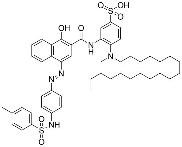 3-({1-HYDROXY-4-[(E)-(4-{[(4-METHYLPHENYL)SULFONYL]AMINO}PHENYL)DIAZENYL]-2-NAPHTHOYL}AMINO)-4-[METHYL(OCTADECYL)AMINO]BENZENESULFONIC ACID