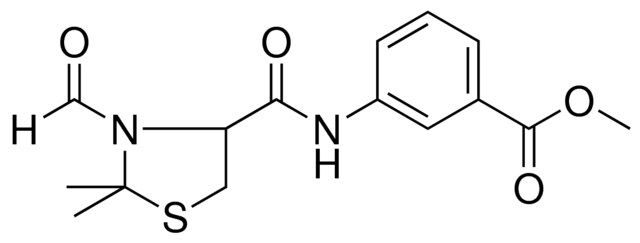 3-((3-FORMYL-2,2-DIMETHYL-THIAZOLIDINE-4-CARBONYL)-AMINO)-BENZOIC ACID ME ESTER