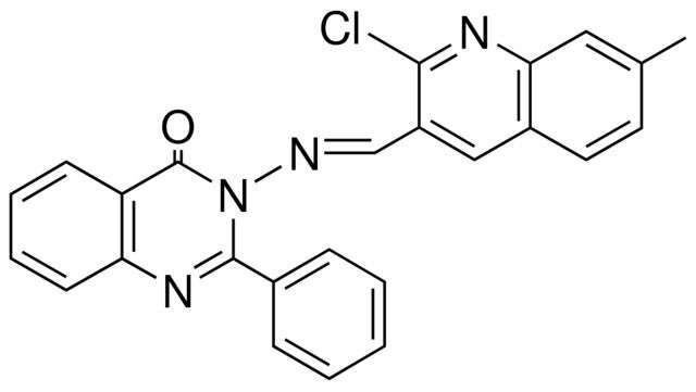 3-((2-CL-7-METHYL-QUINOLIN-3-YLMETHYLENE)-AMINO)-2-PHENYL-3H-QUINAZOLIN-4-ONE