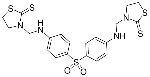 3-({4-[(4-{[(2-thioxo-1,3-thiazolidin-3-yl)methyl]amino}phenyl)sulfonyl]anilino}methyl)-1,3-thiazolidine-2-thione