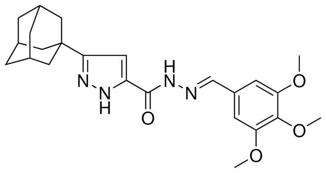 3-(1-ADAMANTYL)-N'-(3,4,5-TRIMETHOXYBENZYLIDENE)-1H-PYRAZOLE-5-CARBOHYDRAZIDE