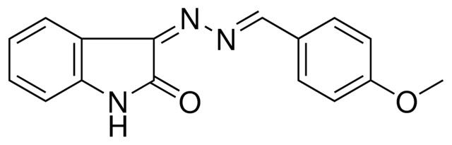 3-((4-METHOXY-BENZYLIDENE)-HYDRAZONO)-1,3-DIHYDRO-INDOL-2-ONE