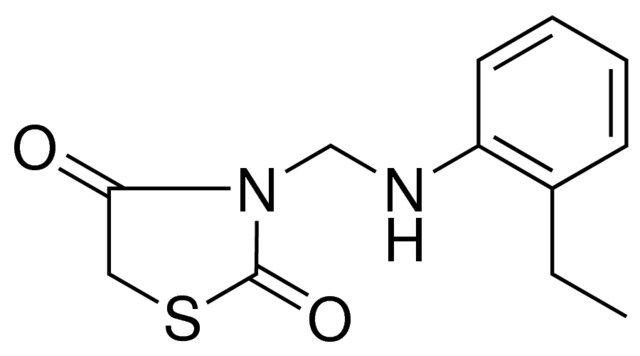 3-((2-ETHYLANILINO)METHYL)-1,3-THIAZOLIDINE-2,4-DIONE