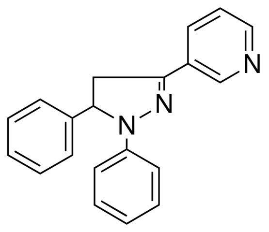 3-(1,5-DIPHENYL-4,5-DIHYDRO-1H-PYRAZOL-3-YL)-PYRIDINE