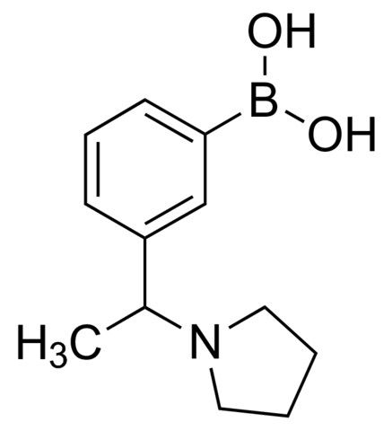 [3-(1-Pyrrolidin-1-ylethyl)phenyl]boronic acid