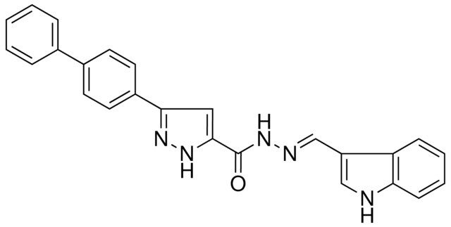 3-(1,1'-BIPHENYL)-4-YL-N'-(1H-INDOL-3-YLMETHYLENE)-1H-PYRAZOLE-5-CARBOHYDRAZIDE