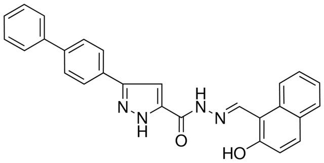 3-(1,1'-BI-PH)-4-YL-N'-((2-HO-1-NAPHTHYL)METHYLENE)-1H-PYRAZOLE-5-CARBOHYDRAZIDE