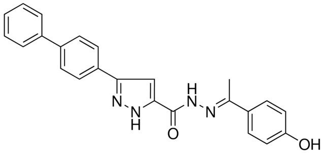 3-(1,1'-BIPHENYL)-4-YL-N'-(1-(4-HO-PH)ETHYLIDENE)-1H-PYRAZOLE-5-CARBOHYDRAZIDE