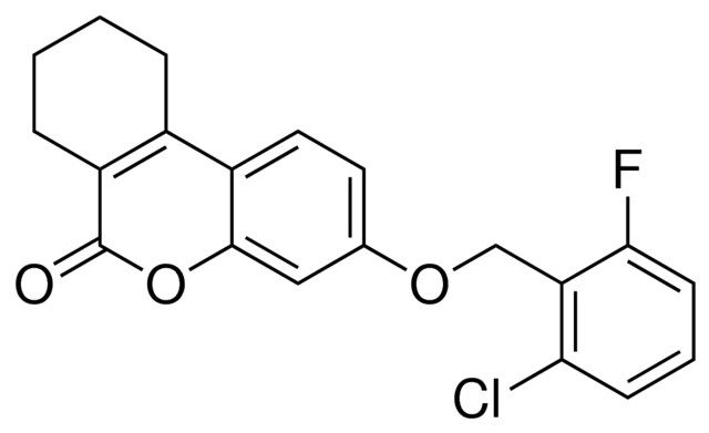 3-(2-CHLORO-6-FLUORO-BENZYLOXY)-7,8,9,10-TETRAHYDRO-BENZO(C)CHROMEN-6-ONE