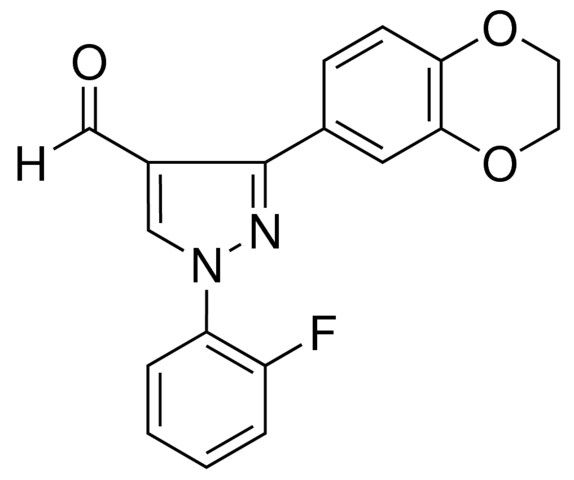 3-(2,3-DIHYDRO-1,4-BENZODIOXIN-6-YL)-1-(2-FLUOROPHENYL)-1H-PYRAZOLE-4-CARBALDEHYDE