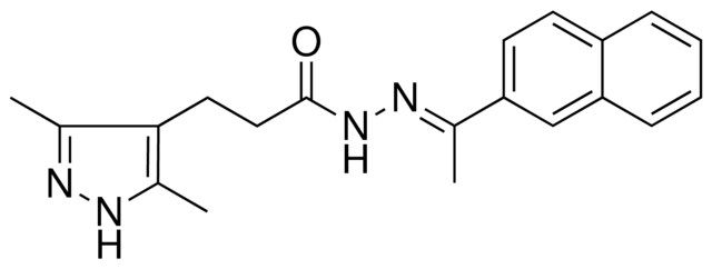 3-(3,5-DIMETHYL-1H-PYRAZOL-4-YL)-N'-[(E)-1-(2-NAPHTHYL)ETHYLIDENE]PROPANOHYDRAZIDE