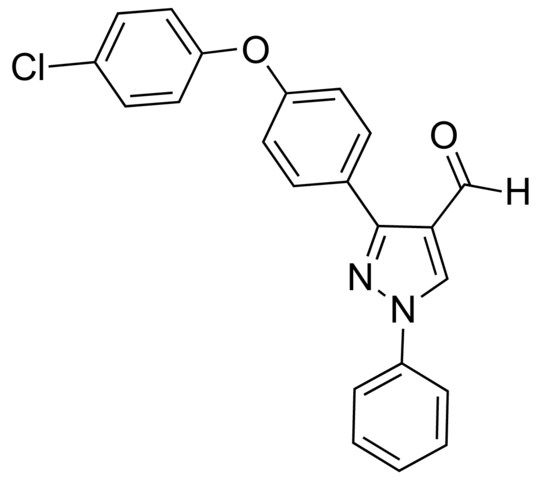 3-(4-(4-Chlorophenoxy)phenyl)-1-phenyl-1<i>H</i>-pyrazole-4-carbaldehyde