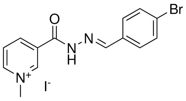 3-(4-BROMO-BENZYLIDENE-HYDRAZINOCARBONYL)-1-METHYL-PYRIDINIUM, IODIDE