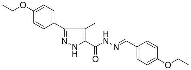 3-(4-ETHOXYPHENYL)-N'-[(E)-(4-ETHOXYPHENYL)METHYLIDENE]-4-METHYL-1H-PYRAZOLE-5-CARBOHYDRAZIDE