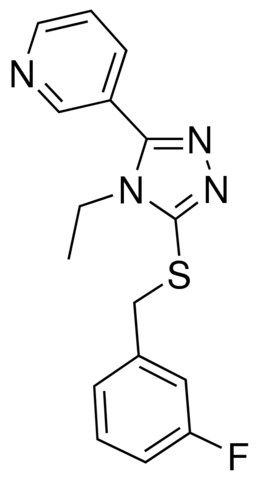 3-(4-ETHYL-5-((3-FLUOROBENZYL)THIO)-4H-1,2,4-TRIAZOL-3-YL)PYRIDINE