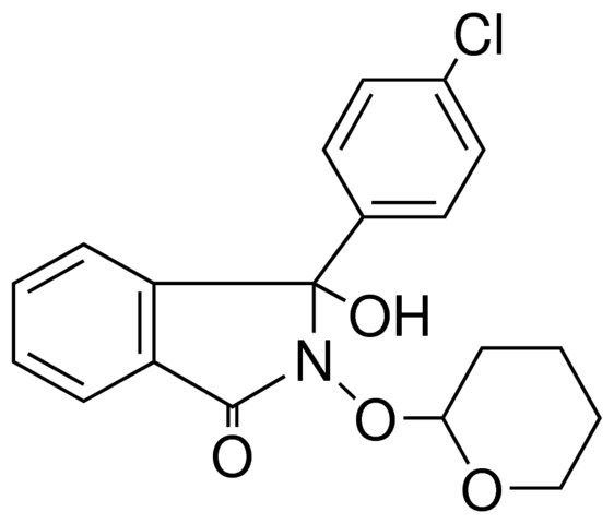 3-(4-CHLOROPHENYL)-3-HYDROXY-2-(TETRAHYDROPYRAN-2-YLOXY)-1-ISOINDOLINONE