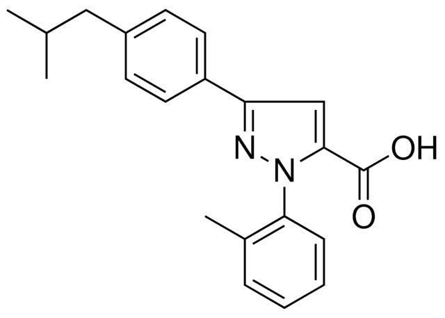 3-(4-ISOBUTYLPHENYL)-1-(2-METHYLPHENYL)-1H-PYRAZOLE-5-CARBOXYLIC ACID