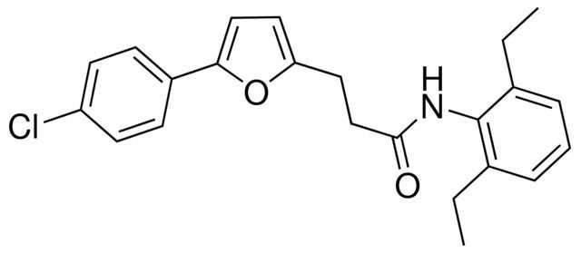 3-(5-(4-CHLOROPHENYL)-2-FURYL)-N-(2,6-DIETHYLPHENYL)PROPANAMIDE