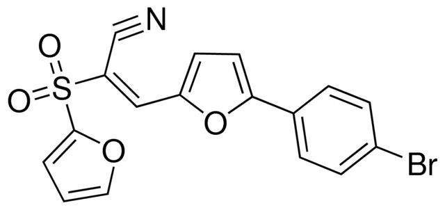 3-(5-(4-BROMOPHENYL)-2-FURYL)-2-(2-FURYLSULFONYL)-2-PROPENENITRILE