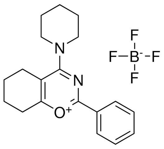 2-PH-4-PIPERIDIN-1-YL-5,6,7,8-4H-BENZO(E)(1,3)OXAZIN-1-YLIUM, TETRAFLUORO BORATE