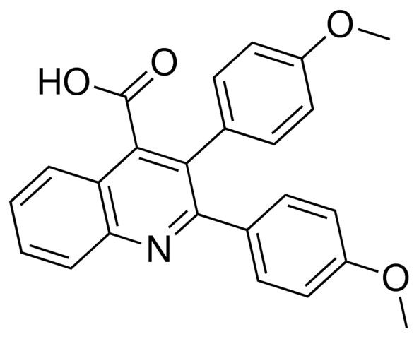 2,3-bis(4-methoxyphenyl)-4-quinolinecarboxylic acid