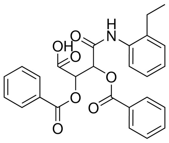 2,3-BIS(BENZOYLOXY)-4-(2-ETHYLANILINO)-4-OXOBUTANOIC ACID