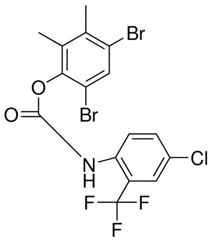 2,4-DIBROMO-5,6-DIMETHYLPHENYL N-(4-CHLORO-2-(TRIFLUOROMETHYL)PHENYL)CARBAMATE