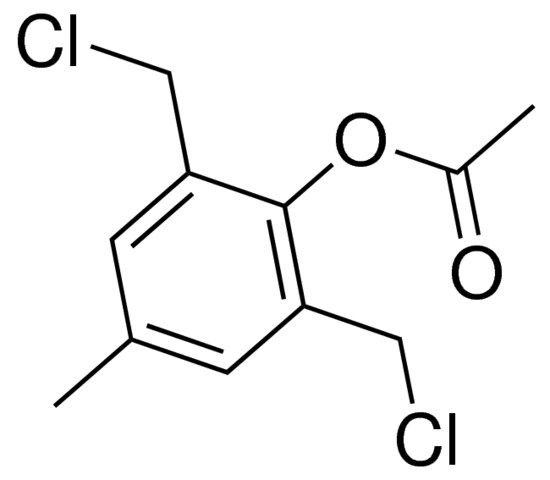 2,6-bis(chloromethyl)-4-methylphenyl acetate