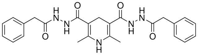 2,6-DI-ME-N'(3),N'(5)-BIS(PHENYLACETYL)-1,4-DIHYDRO-3,5-PYRIDINEDICARBOHYDRAZIDE