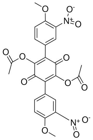 2,5-BIS(3-NITRO-4-METHOXYPHENYL)-3,6-DIACETOXY-1,4-BENZOQUINONE