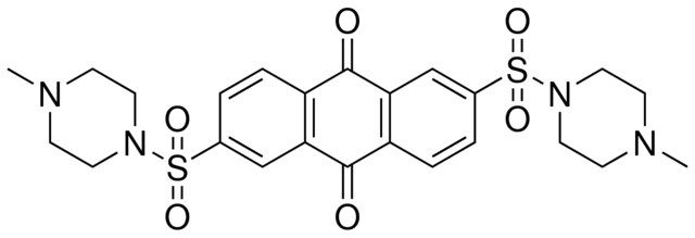 2,6-BIS((4-METHYL-1-PIPERAZINYL)SULFONYL)ANTHRA-9,10-QUINONE