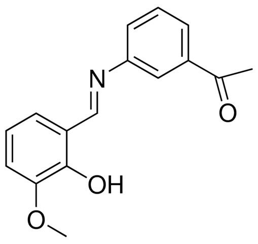 3'-(2-HYDROXY-3-METHOXYBENZYLIDENEAMINO)ACETOPHENONE