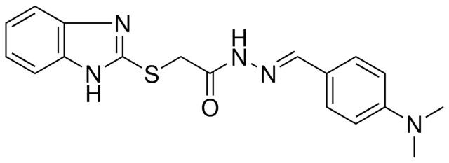 2(1H-BENZOIMIDAZOL-2-YLSULFANYL)ACETIC ACID (4-DI-ME-AMINO-BENZYLIDENE)HYDRAZIDE