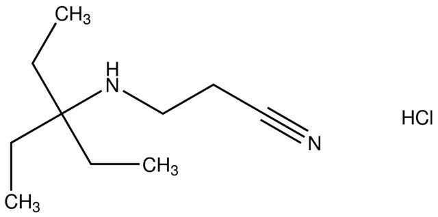 3-[(1,1-diethylpropyl)amino]propanenitrile hydrochloride