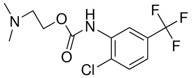 2-DIMETHYLAMINOETHYL N-(2-CHLORO-5-TRIFLUOROMETHYLPHENYL)CARBAMATE