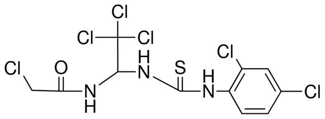 2-CL-N-(2,2,2-TRICHLORO-1-(3-(2,4-DICHLORO-PHENYL)-THIOUREIDO)-ETHYL)-ACETAMIDE