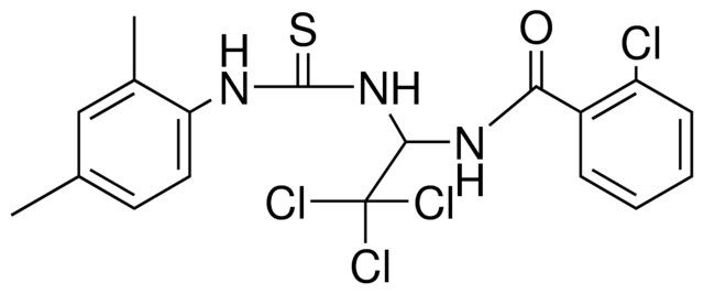 2-CL-N-(2,2,2-TRICHLORO-1-(3-(2,4-DIMETHYL-PHENYL)-THIOUREIDO)-ETHYL)-BENZAMIDE