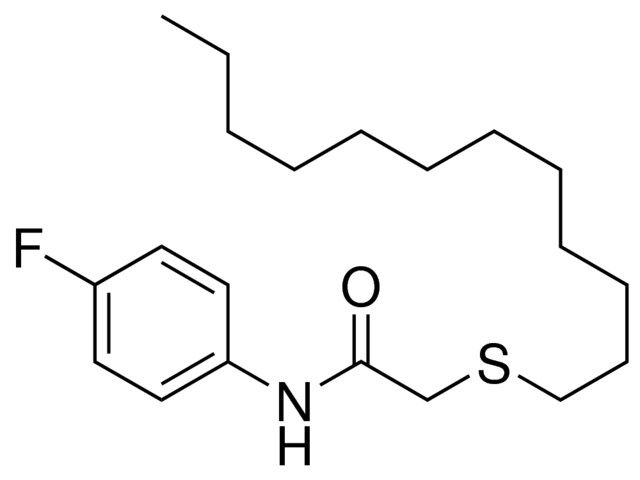 2-DODECYLSULFANYL-N-(4-FLUORO-PHENYL)-ACETAMIDE